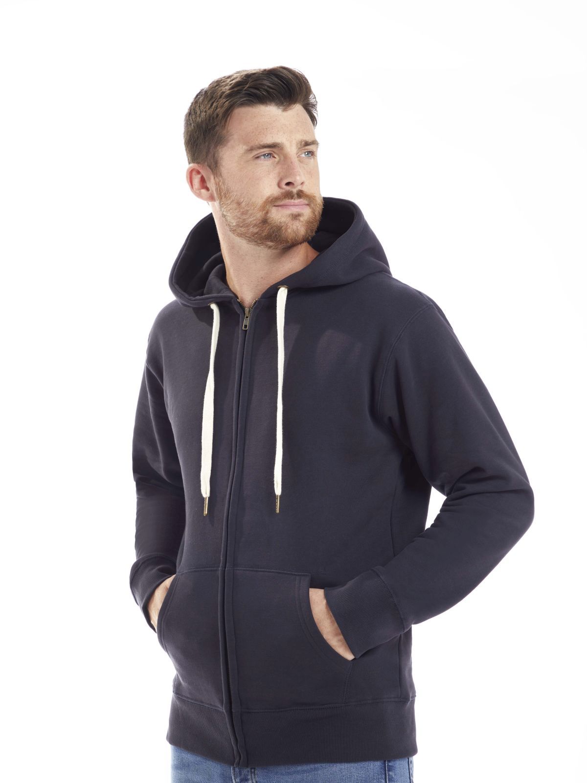 zip through hoodie